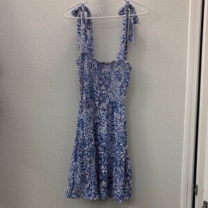 Lilly Pulitzer Kailua Blue and Pink Floral Dress